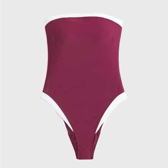 NWT A&F Marina One-Piece Swimsuit SIZE: LARGE TALL - Picture 5 of 6